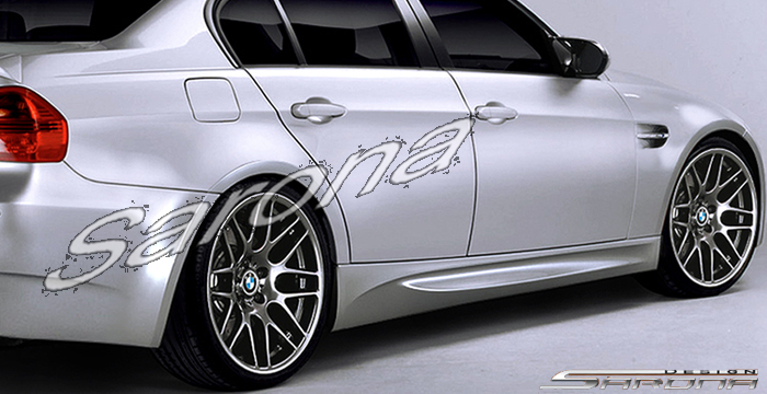 Custom BMW 3 Series  Sedan Side Skirts (2006 - 2011) - $390.00 (Part #BM-024-SS)